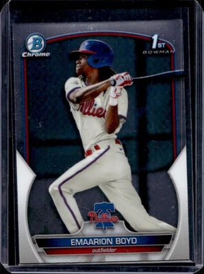 2023 Bowman Emaarion Boyd Chrome 1st #BCP-128 Phillies - Image 1 of 2