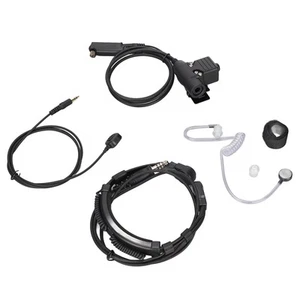 U94 Ptt With Finger Mic Ptt 7.1Mm Retractable Throat Control Headset For Sep BUU - Zdjęcie 1 z 12