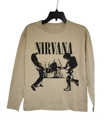 Nueva Camiseta Nirvana On Stage Silhouette Gap Niños Talla XL Grunge Rock Seattle L/S Foto 1 de 3