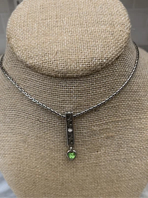 Collar vintage de plata peridoto Brighton #impresionante #recuerdo Foto 1 de 4