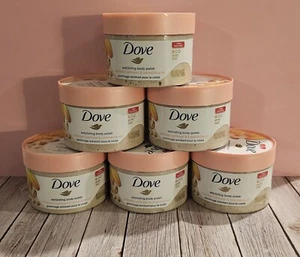 DOVE Exfoliating Body Polish Colloidal Oatmeal Calendula Oil 6 Jars 10.5 oz each - Picture 1 of 2