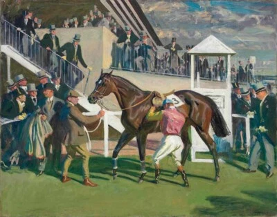 Impresión en lienzo de Sir Alfred James Munnings A Winning At Epsom 16 x 20 Foto 1 de 4