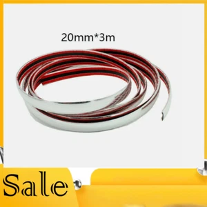 3M Car Chrome DIY Moulding Trim Strip For Grille Window Door Bumper Protect Edge - Picture 1 of 12