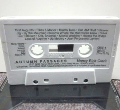 NANCY BICK CLARK Autumn Passages cassette tape Jig Medley 1990 no art Celtic - Image 1 of 2