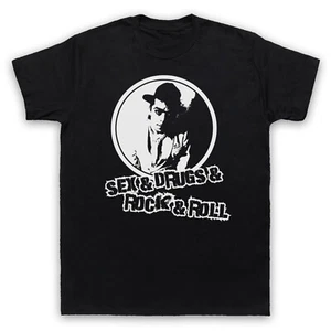 IAN DURY SEX & DRUGS & ROCK & ROLL UNOFFICIAL BLOCKHEAD MENS & WOMENS T-SHIRT - Picture 1 of 23