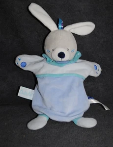 Doudou BABY'NAT BABYNAT BN0463 puppet rabbit blue tipioux TTBE - Picture 1 of 3