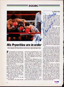 Alexis Arguello Autographed Signed Magazine Page Photo PSA/DNA #S47447 - Picture 1 of 2