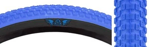 SE Racing Cub 20" X 2.0" BMX bicycle skinwall tire BLUE/BLACK SIDEWALL - Picture 1 of 1
