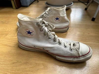 Vintage 1960s Chuck Taylor High All Star Sneakers 11.5 USA Blue Label - Image 1 of 4