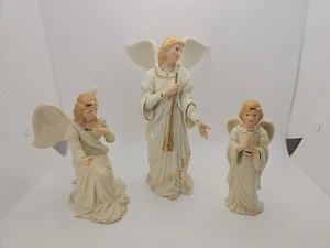 Lenox 1995 The Classic Nativity THE ANGELS IN ADORATION Porcelain 3pc Set - Picture 1 of 21