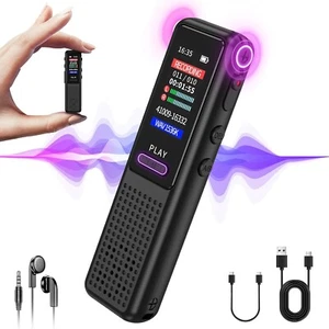 64GB Digital Voice Recorder HD 1536Kbps MP3 Playback Noise Reduction VOR Mic - Picture 1 of 13
