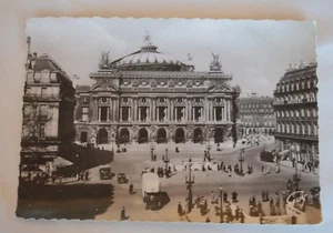 VTG B&W Photo RPPC Postcard Paris et Ses Merveilles Place de l'Opera by Guy 4x6 - Picture 1 of 7