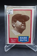 1989 CMC Limited Edition BABE RUTH 20 Card Set