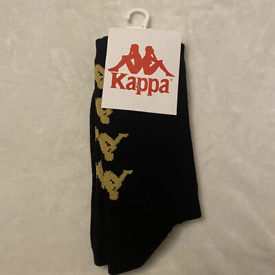 Calcetines Kappa Adulto Pequeños (3.5-6) Negro Dorado Unisex Foto 1 de 3