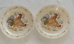 Corelle Country Morning Lote de 2 Platos de Cena 10 1/4" Diseño Gallo - Imagen 1 de 5