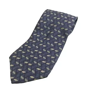 Stafford Executive geometrische Designer Herrenkrawatte aus 100 % Seide grau hellbraun - Bild 1 von 5