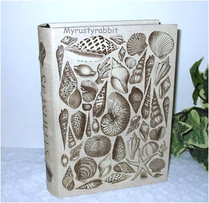 Seashells Wonders of the Sea Storage Keepsake Book Box 8.5" Sigrid Olsen - Picture 1 of 6