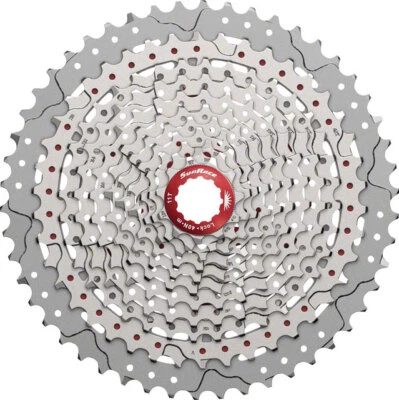 SunRace MX8 Cassette - 11 Speed, 11-50t, Silver - Image 1 of 2