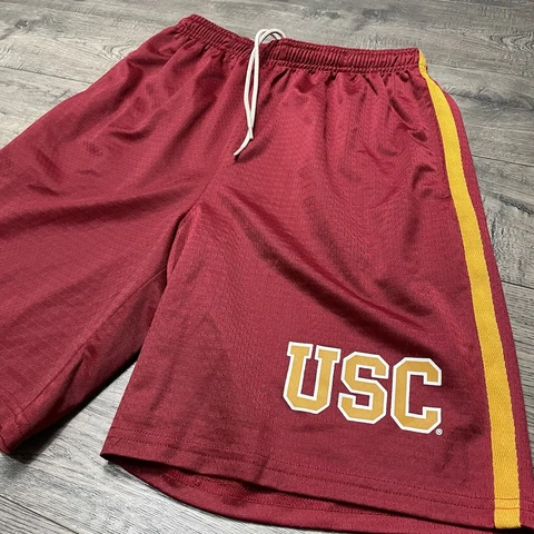 USC Trojans Basketball Shorts Maroon Mens Medium Drawstring Cover