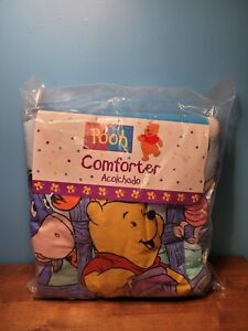 Vintage Disney Winnie the Pooh Baby Crib Blanket Comforter Piglet Tigger Pooh