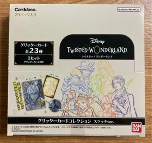 BANDAI Disney Twisted Wonderland Glitter Card Collection Sketch Ver Box - Picture 1 of 2