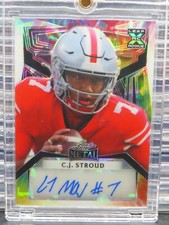 2023 Leaf Metal CJ Stroud Rookie Portrait Tie-Dye Crystal Auto Autograph RC #1/1