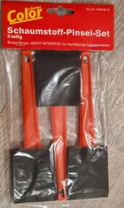 Schaumstoff Pinsel 3er Set Lackier Pinsel NEU - Bild 1 von 1