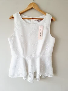 *New* REVIEW Nova Lace Sleeveless Bodice Top SIZE 14 vintage pin up - Bild 1 von 7