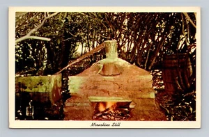 Postal vintage Moonshine todavía escondida en el bosque - - Imagen 1 de 2