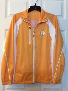 NWOT Antigua Pittsburgh Steelers Lightweight Zippered Jacket Gold Womens Size M - Picture 1 of 11