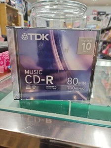 TDK CD-R 80 Min 700MB/MO 10 Pack - Picture 1 of 6
