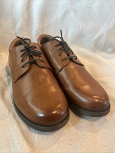 Florsheim Midtown Jr. para niños Zapato de vestir Oxford puntera lisa con cordones coñac talla 7M - Imagen 1 de 5
