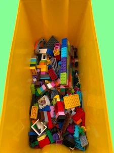 LEGO Classic Storage Container Yellow Brick w/ 2+ Pounds of Pieces - Picture 1 of 10