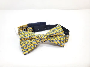 Tommy Hilfiger Men's Yellow Lizards Necktie Bow Tie NWT $49.99 - Picture 1 of 3