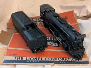 Lionel 2065 O 4-6-4 piccola locomotiva a vapore Hudson e tender fischietto 2046 W - Foto 1 di 10