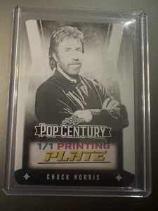 2025 Leaf Pop Century Printing Plate 1/1 Chuck Norris Walker Texas Ranger Legend - Picture 1 of 2