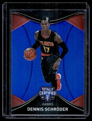 2016-17 Panini Totally Certified Blue Dennis Schroder 32/99 Atlanta Hawks #57 - Image 1 of 2