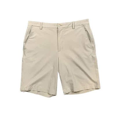 Pantalones Cortos FootJoy Para Hombres 36 Paja Frente Plano 10 Pulgadas Elastizados Rendimiento Chino Golf Foto 1 de 4