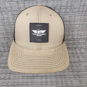 Christensen Arms 1995 Olive Green Trucker Cap Hat Richardson Black Mesh Snapback - Picture 1 of 14