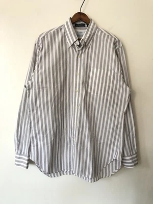 Gitman Vintage For Strickland’s Striped Button Up Dress Shirt White Blue Sz 15.5 - Image 1 of 4