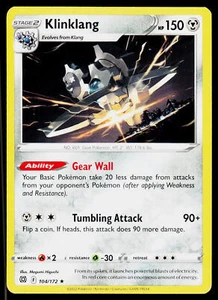 Klinklang SWSH09: Brilliant Stars #104/172 Rare - Picture 1 of 2