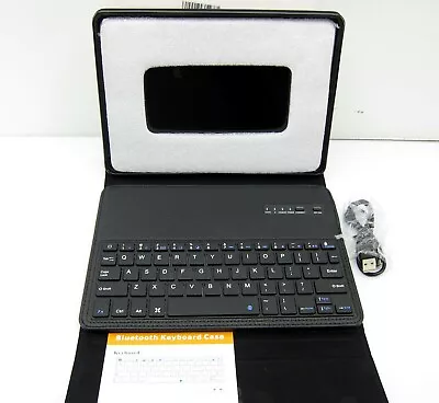 NEW BoriYuan Slim Leather Black Wireless Keyboard & Case For iPad Air 9.7 Stand  - Image 1 of 4