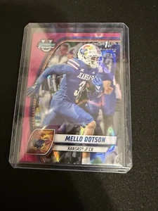 2024 Bowman University cromo - refractor de lava rosa #130 Mello Dotson (RC) - Imagen 1 de 2