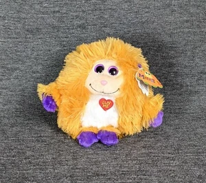 Peluche TY Monstaz Rufus con suono arancione viola fuori produzione nuovo - Foto 1 di 8