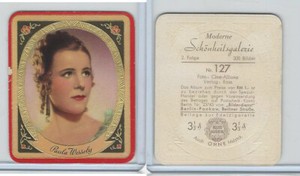 G14-15-2a Garbaty, Modern Beauties, Brown, 1937, #127 Paula Wessely