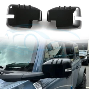 For Ford Bronco 2023-2025 p Gloss Black Door Side Mirror Covers Trim Accessories - Picture 1 of 7