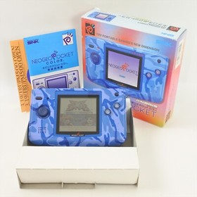 Neo Geo Pocket COLOR Console Camouflage Blue Boxed 0954070 SNK np