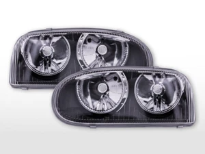 Faros Powerlook VW Golf 3 tipo 1HXO, 1 EXO 91-97 negro - Imagen 1 de 4