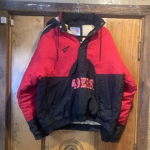 Vintage NFL Reebok Pro Line San Francisco 49ers Puff Jacket Size Large Nice - Picture 1 of 8