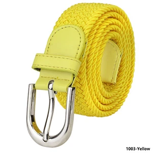 Falari Men Women Canvas Elastic Fabric Woven Casual Stretch Braided Belt - Picture 1 of 42
